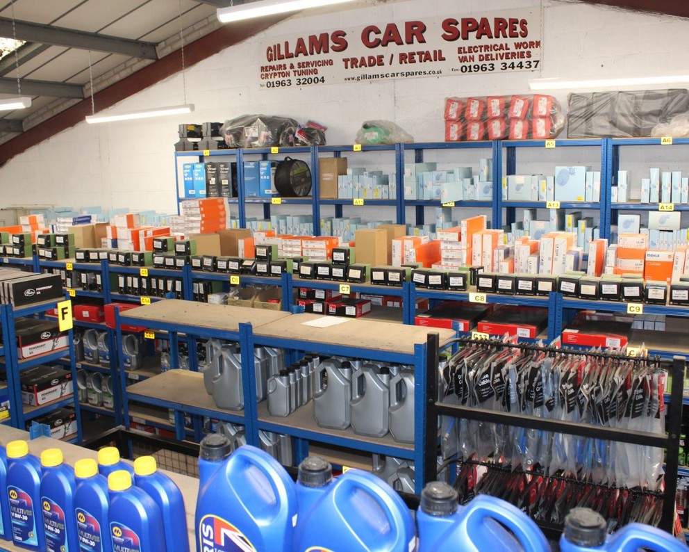 An overview shot of the store with items on show